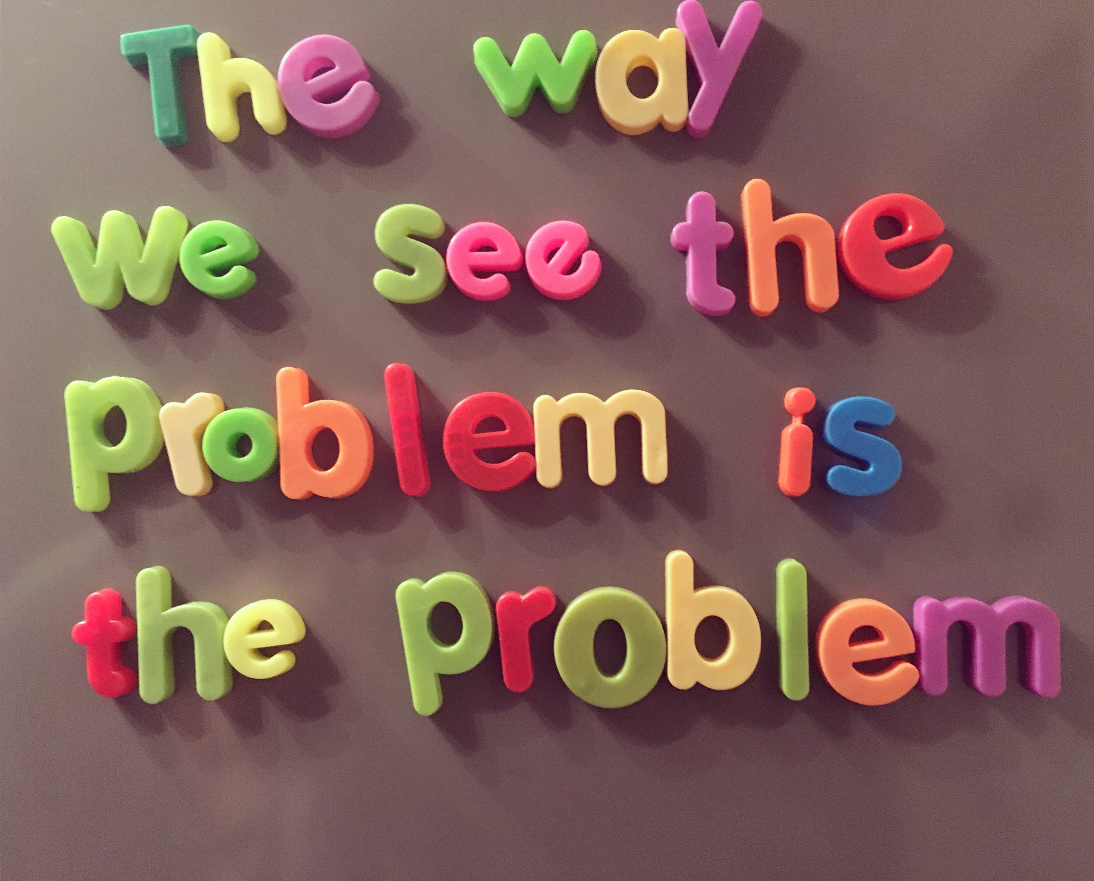 The way we see the problem is the problem | Whatmyfridgesays